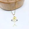 King's Gold Necklace Humor Gift Zolaman Friendship Necklace (Wfhzini)