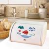 Bread Box Bin with Roll Lid Farmhouse Organization Multi Purpose for Cookies Countertop Coffee Shop