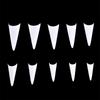 Pointed Half Cover Nail Tips Nail Art White Nature Clear 500pcs 10 Sizes Fake Nails Manicure Extension Tools