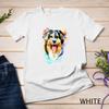 Aussie Splash Art Australian Shepherd Dog Gift Unisex T-shirt