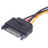 Sata To Ide Power Cable 15 Pin Sata Male To Molex Ide 4 Pin Female Cable Adapter
