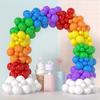 177Pcs Rainbow Balloons Garland Arch Kit Multicolor Latex Ballon for Birthday Party Baby Shower Wedding Anniversary Decorations