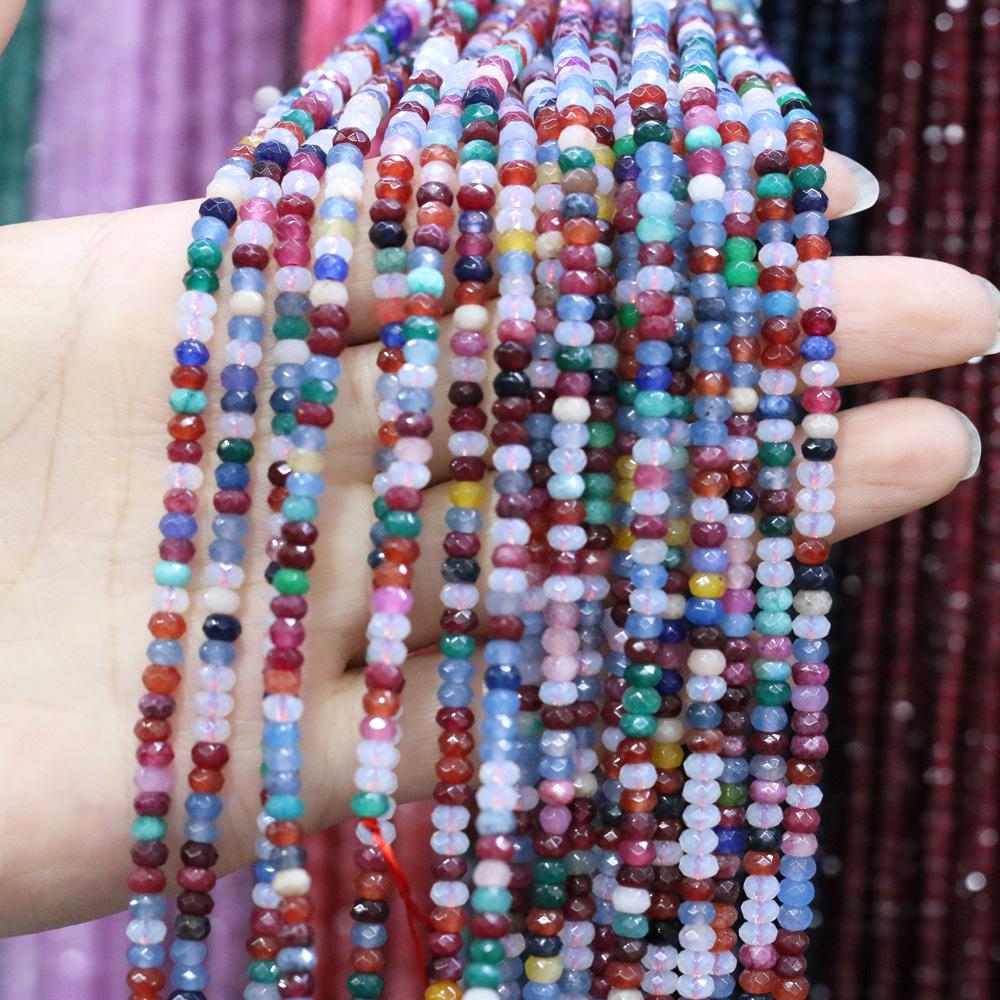Natural Stone Bead Spinel Faceted Beads 2 X 4 Mm for Jewelry Making DIY Necklace Anklet Bracelet Accessory