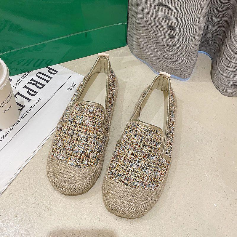 Female Footwear Espadrilles Women's Shoes Loafers Round Toe With Stylish New In Spring Designer Autumn Vulcanized For Shoe