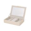 Francfranc Stacking Jewelry Box with Display Lid White