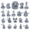 Path Gaming 20 Unique Fantasy Tabletop Miniatures for Dungeons Dragons 28mm 20 Unique Bulk Unpainted Perfect for Miniatures & Miniatures, Scale,