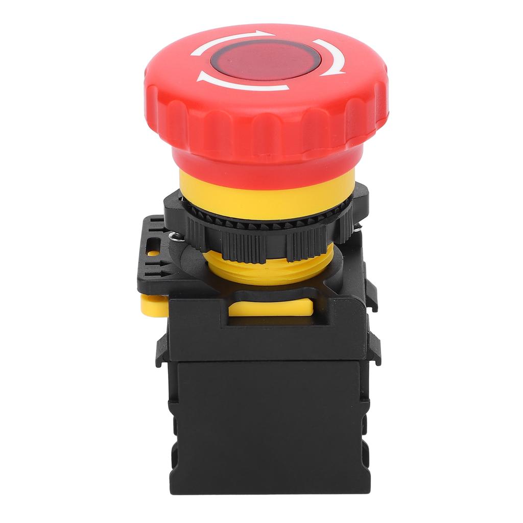 Emergency Stop Button Rotary Switch Manual Tools Industrial Hardware Red 10A 600V