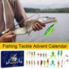 2024 Christmas Advent Calendar Fish Tackle Set 24 Days Countdown Fishing Lure Daily