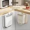 Wall-Mounted Foldable Kitchen Trash Can - Large, Durable, Multifunctional Hanging Bin