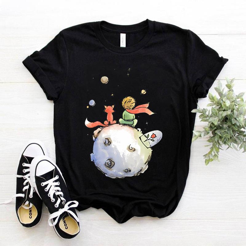 Funny the Little Prince T Shirt Tee Women Harajuku Tshirt Girl 2000s Clothing T-shirt Clothes