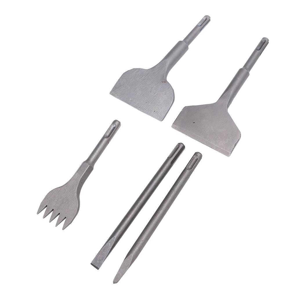 5Pcs Chisel Set Metal Mechanic for Hammer Drills Tile Removal Bits Industrial Tool