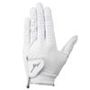 Mizuno Mizuno Musou Golf Synthetic Leather and Synthetic Leather 5MJML151 Men's Gloves, Left-Handed, Palm Sheepskin, Back (Suede), White, 22cm,