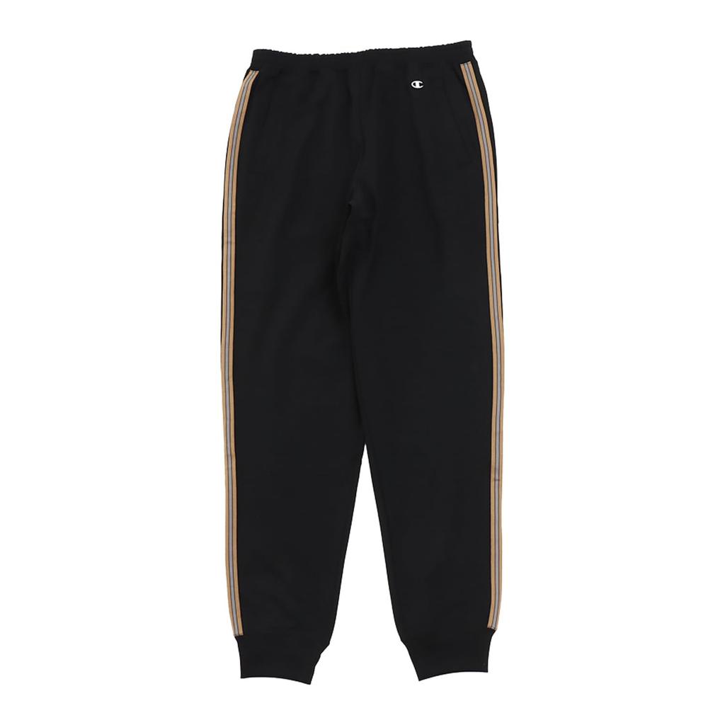Long Pants Stretch Quick Dry One Point Logo Embroidery Basic Sports Black [Champion] C3-ASF01 Men's