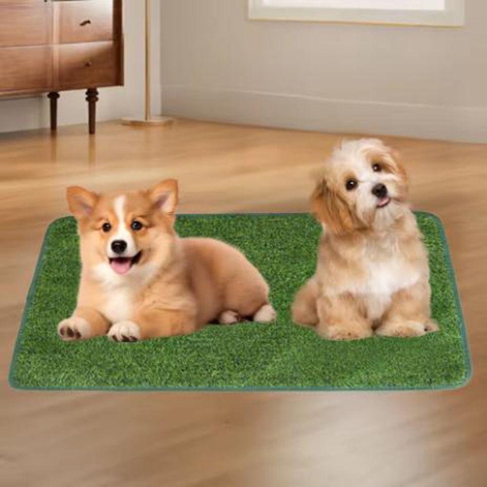 Washable Simulated Lawn Dog Pads Comfortable Pet Lawn Mat Artificial Dog Grass Mat Outdoor
