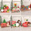 Creative Wooden Christmas Decorations DIY Wooden Crafts for Christmas Tabletop Decorations for New Year Gifts