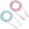 Soft Beaded Jump Rope Non-Slip Handle Adjustable Tangle-Free Segmented Fitness Skipping Rope Keeping Fit Training Playing