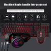 Gaming Keyboard Mouse Headset Kit LED Backlit Wired Over Ear Headphone With Mic