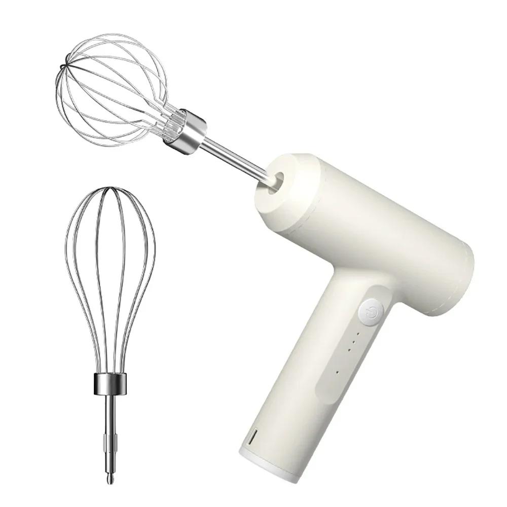 1 Electric Whisk Mixing Egg Whisk Cake Baking Handheld Mixer Automatic Whisk Kitchen Baking Cooking Tools