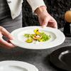 Ceramic Dining Plate Creative Salad Plate Minimalist Western Style Steak Plate Modern Home Kitchen Solid Color Tableware