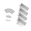 4Pcs Solar Panel Mounting Bracket Aluminum Alloy Premium Professional with Screws Holder Supporting