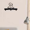 1pc Metal Dog and Cat Silhouette Hanger Coat Key Leash Wall Mount Stand Organizer Towel Rack Storage Rack Storage Rack Iron