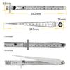 Feeler Gauge Stainless Steel Gap Gauge Depth Ruler Taper Welding Gauge Tapered Ruler Measuring Tool