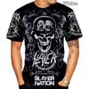 Summer New Men's T-shirt Men O Neck Skull 3D Printed Street Trend Harajuku Style Hip Hop Clothing T-shirt Short Sleeve Tops