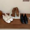 2025 New Autumn Bow Light Mouth with Thick Middle Heel Mary Jane Women's Single Shoes