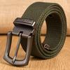 Canvas Belts for Men Fashion Metal Pin Buckle Military Tactical Strap Male Elastic Belt for Pants Jeans