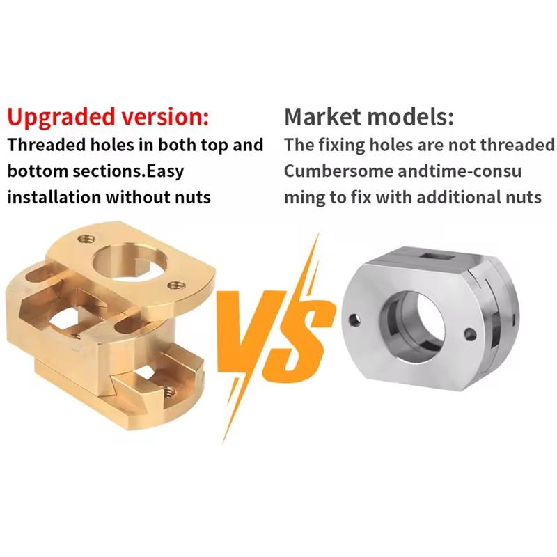 3D Printer Parts for Oldham Coupling T8 Z Axis Round Lead Screw Brass Coupling for Ender 3 Pro Flexible Hot Bed 16mm Thread Hole