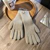 Solid Color Knitted Gloves Touchscreen Warm Mittens Casual Women Gloves  Outdoor Riding