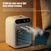 Mini Cold Airconditioner Fan 2-Speed 1800mHA Humidifier Mist Cooler USB Charging 500ml Water Tank Cooler for Home Office Dorm