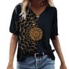3D Print Women Fashion Outfits Casual Short Sleeve Tops Ladies V Neck Summer Lovers Couples T Shirt