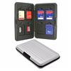SD Card Holder Storage Memory Card Case Protector Aluminum Case 16 Solts for SD/ SDHC/ SDXC/Micro SD