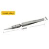 1Pcs Acid Resistant Ceramic Tweezer Reverse Insulation Tweezer Electronic Soldering Tweezers