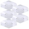 Tsukushi Science Acrylic Blocks, 50x50x20mm, 5 Pieces, Beveled Base, Cube, Display Stand, Square, Clear, Exhibition Base, E50-50-20*5