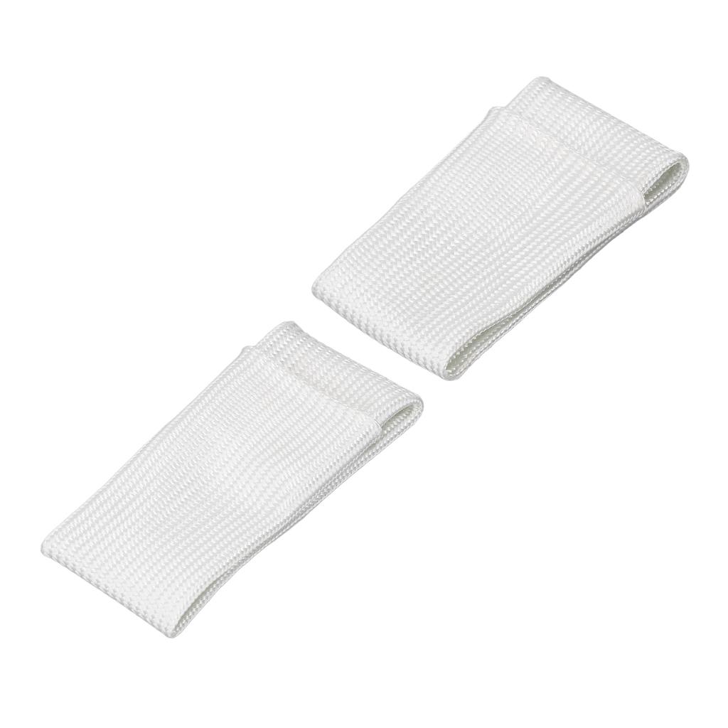 2PCS Glass Fibre Finger Cots Thermal Insulation Finger Covers TIG Welding Fingertip Protector XL L Size White