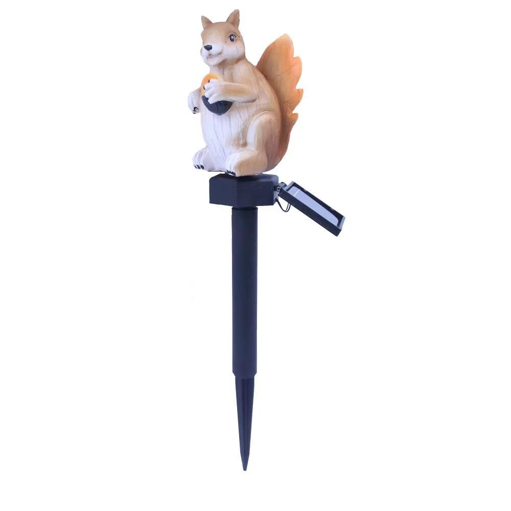 1PC Solar Garden Light Simulation Animal Resin Light Outdoor Garden Landscape Decoration Solar Lawn Light Floor Plug-in Light