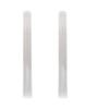 2PCS Clear Acrylic Rolling Pin Solid Clay Round Tube Roller Clear Clay Rolling Pins for Diy Art Craft