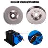 2PCS 50mm Diamond Grinding Wheel Set Abrasive Disc Electric Sharpener Drill UK