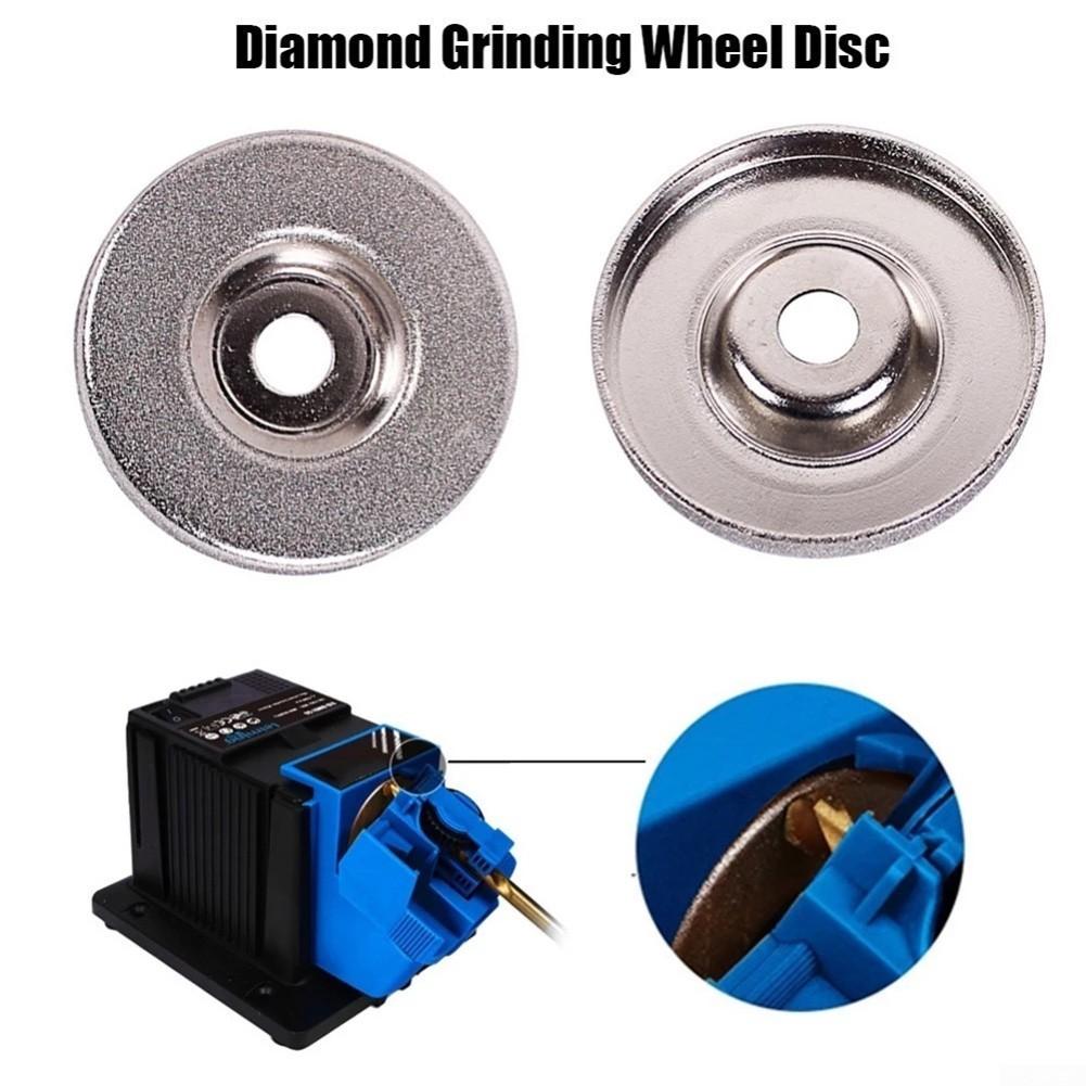 2PCS 50mm Diamond Grinding Wheel Set Abrasive Disc Electric Sharpener Drill UK