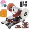 Multifunctional Electric Belt Grinder Electric Polishing Sharpener 7 Speed Adjustable Vertical Belt Sanding Polishing Machine