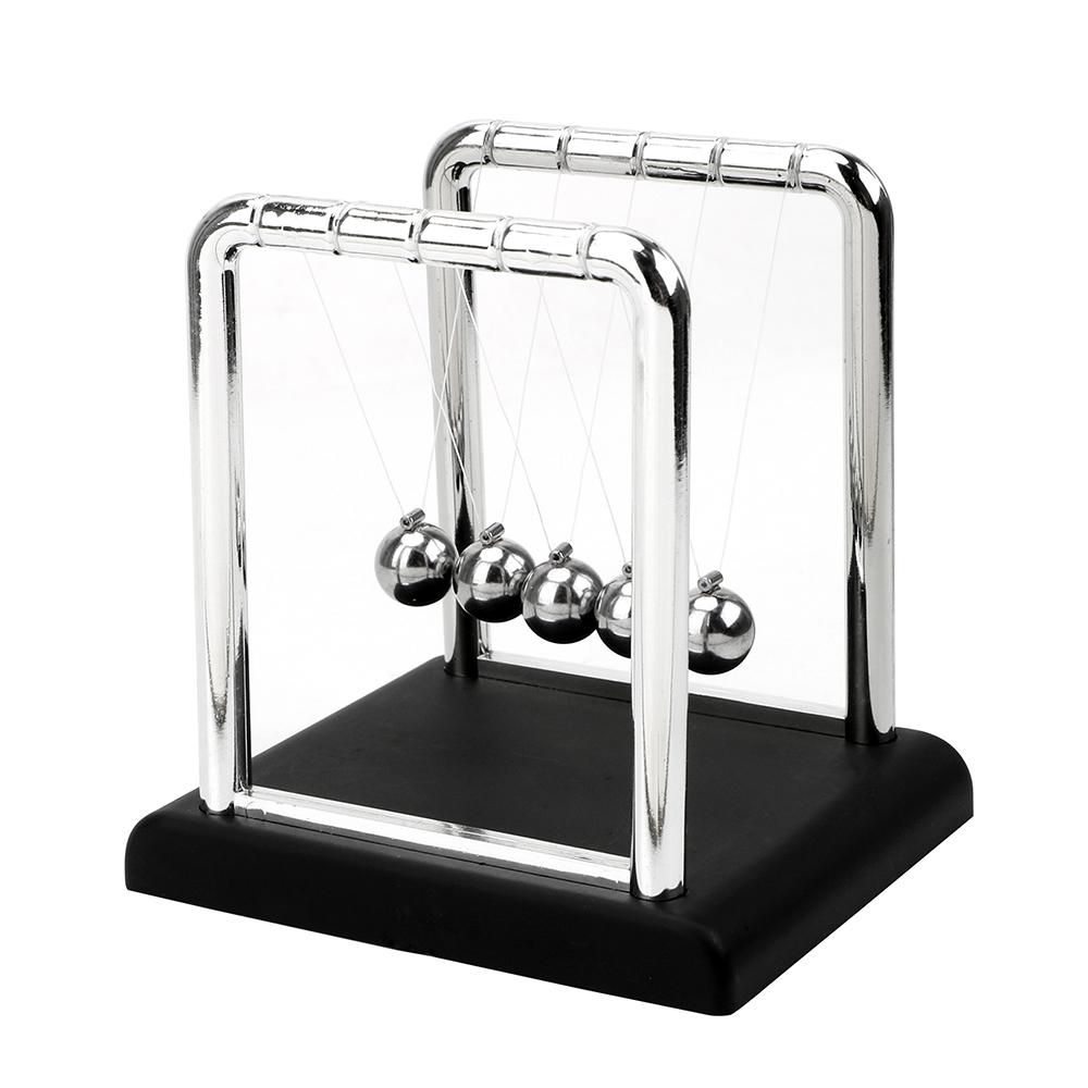 Physics Science Pendulum Desk Table Decor Steel Balance Ball Newton's Cradle Newton Ball Metal Pendulum Ball