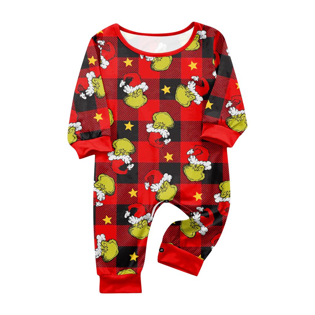 Print Cute Family Set Pajamas , Home Clothes , Family Set Long Sleeve Top Pants Set