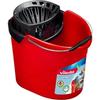 Supermocio Mop Bucket - VILEDA - 10 L - Red and Black - Recycled Plastic