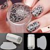 Clear Nail Art DIY Jelly Stamper Stamp Scraper Set Polish Stamping Scraping Tool