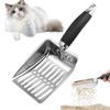 Stainless Steel Cat Litter Scoop Hollow Design Pet Poop Shovel Pets Litter Shovel  Cat Sand