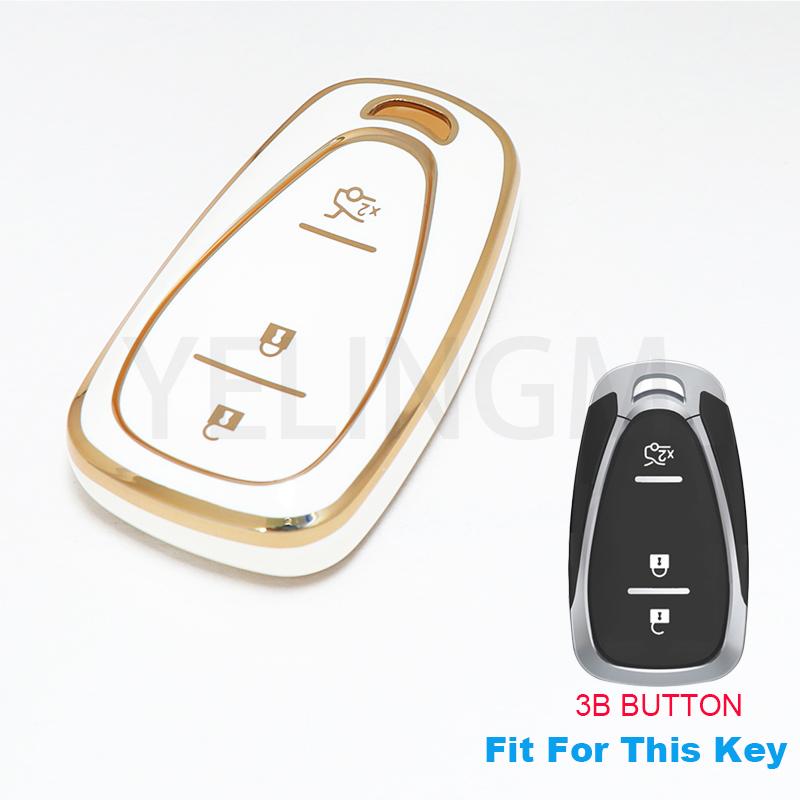 Car Key Case Cover For Chevrolet Chevy Cruze Traverse Spark Equinox Sonic Volt Bolt Malibu Camaro 2/3/4/5 Buttons Auto Shell Fob