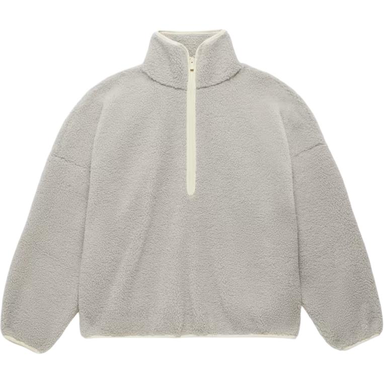 Fear of God Athletics Polar Fleece Hike 1/2 Zip Sesame Men Streetwear IM6076