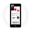 Case for Samsung Galaxy S20 FE Plane Ticket Montreal Canada